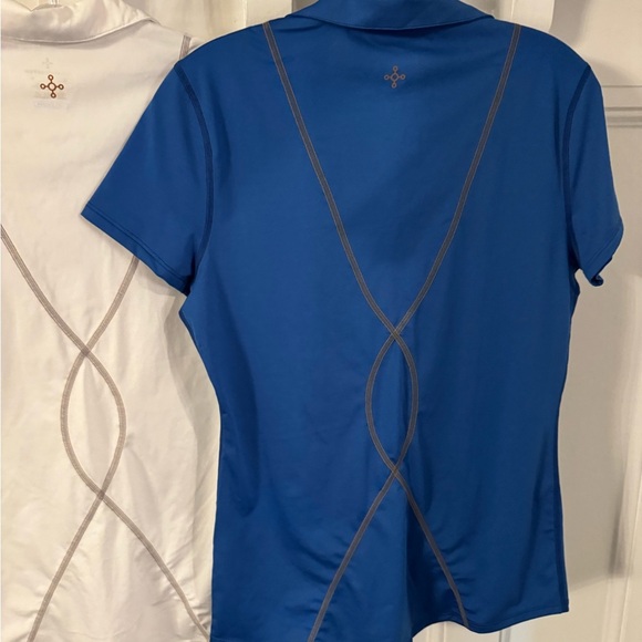 Tommie Copper Women's LOT OF 2 Performance Polo Shirts Sz M 1 Blue 1 White - Picture 5 of 12